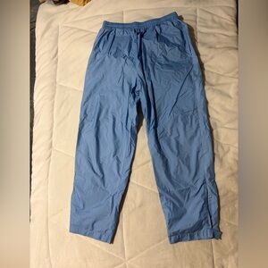 Vintage Wilson Light Blue Men's Lightweight Windbreaker Track Pants